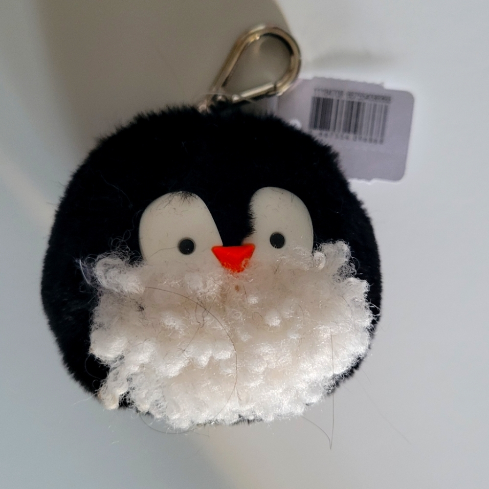 Black and White Penguin Keychain BBW Pocket Bac Holder